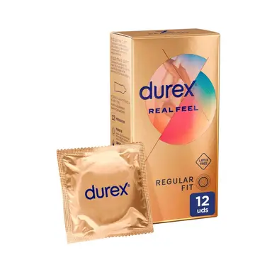 Préservatifs Durex Real Feel Boîte de 12 - Nouveau