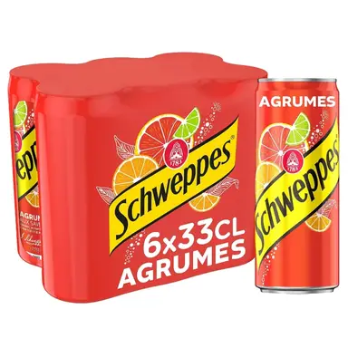 Schweppes Soda aux agrumes - 6 x 330 ml