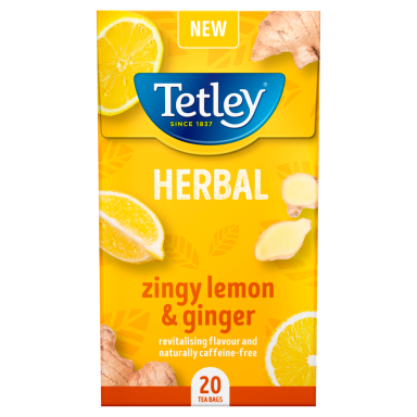 Tetley Lemon & Ginger 20 Tea Bags