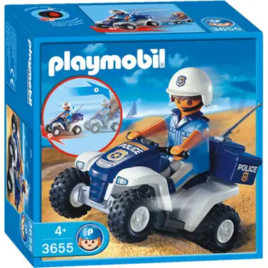 Playmobil Strand politie bouwset - 2005, 14,5 x 14,5 x 7 cm