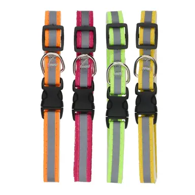 Hundehalsband Größe M – zufällige Auswahl aus einer 4er-Packung mit verschiedenen Designs – 1 Stück