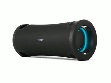Sony ULT FIELD 7 - Draadloze Bluetooth Draagbare Speaker met ULT POWER SOUND, Ultieme Diepe Bas, X-Balanced Speaker, 30 Uur Batterij, IP67, Waterdicht, LED-verlichting, Microfoon, Gitaaringang - Zwart