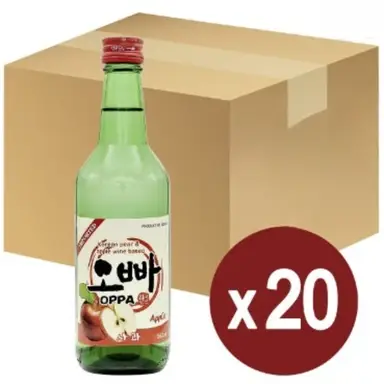 Oppa Soju Apple 20x360ml, 12%