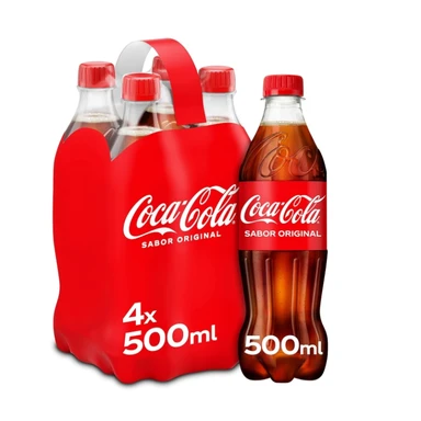 Coca-Cola PET-Flaschen 4 x 0,5 l