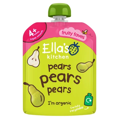 Ella's Kitchen Organic Pears Pouch 4+ Months 70g