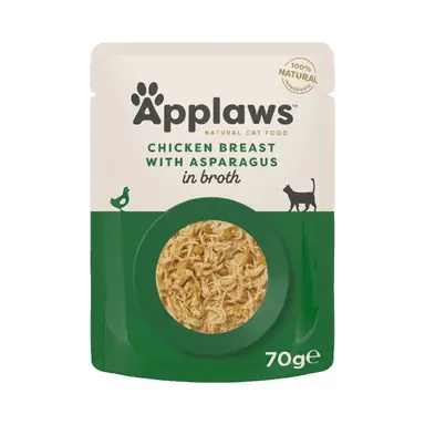 Applaws - Nassfutter für Katzen 70 g Beutel - Huhn und Spargel