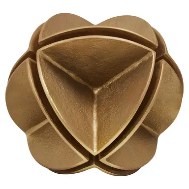 Fifty Five South Sculpture Prato Shaped Brass