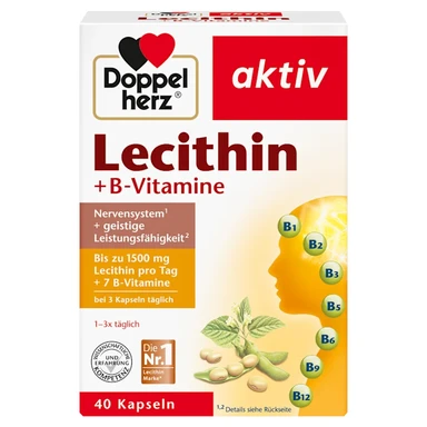 Doppelherz aktiv lecithin + b-vitamine 40 kapseln