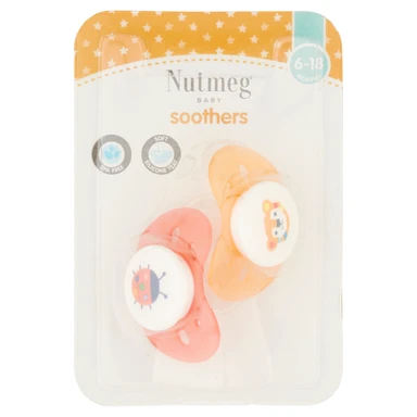 Nutmeg Baby Soothers 6-18 Months (Assorted) 