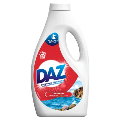 Daz Liquid Detergent, Universal Whites & Colours, 24 Washes, 792ml