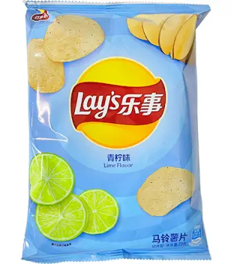 LAY Potato Chip - Lime 樂事薯片-青檸70g