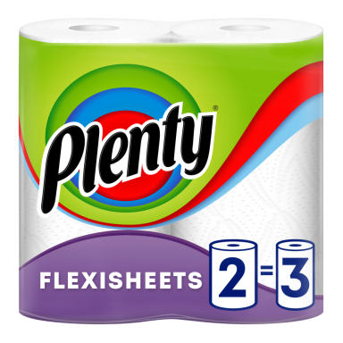 Plenty Flexisheets Kitchen Roll 2 Rolls