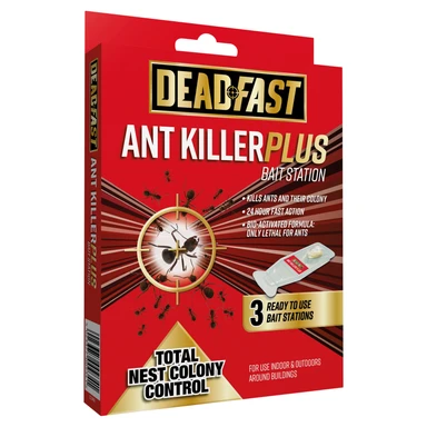 Deadfast Ant Killer Plus Bait Station 3 X 4g