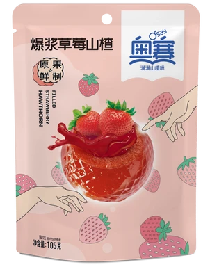Aosai Popping Fraise Épine Vinette lavashak 105g