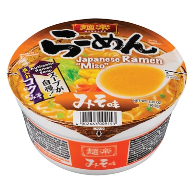 Hikari Miso Menraku Cup Ramen Miso 90g