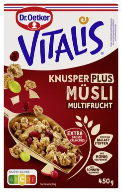 Oetker Vitalis Knusper Plus Multifrucht 450 g