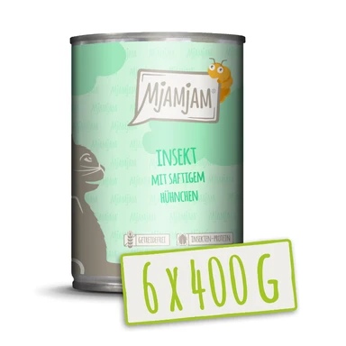 MjAMjAM - Insectes au Poulet Savoureux 400 g x6