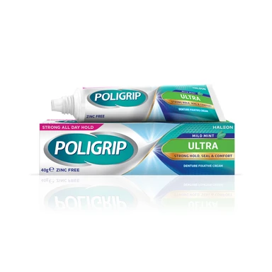 Poligrip Denture Adhesive Fixative Cream 40g