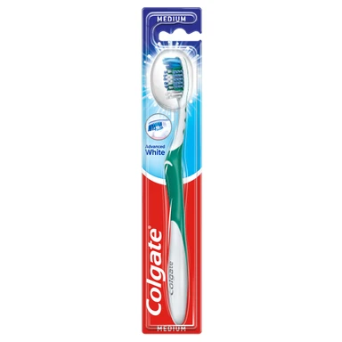 Colgate Advanced White Medium Manual Toothbrush 1 Piece