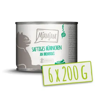 MjAMjAM Poulet Succulent au Brocoli 200 g x 6