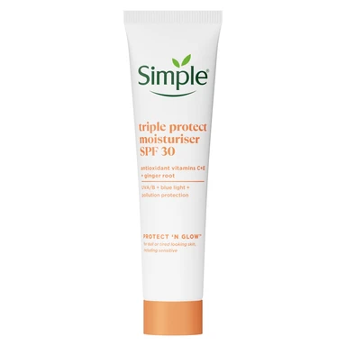 Simple Triple Protect Moisturiser SPF 30 Protect 'n' Glow 40ml