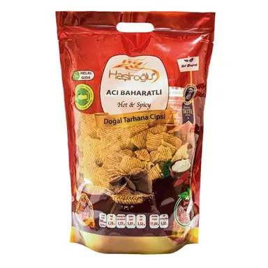 Hasiroglu Chips Tarhana Scharf Gewürzt 225g Türkisch