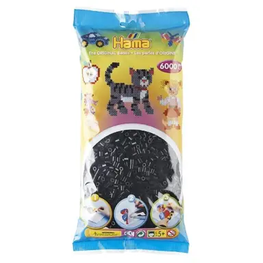 Hama 205-18 Beads Black 6000
