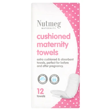 Nutmeg Maternity 12 Cushioned Maternity Towels