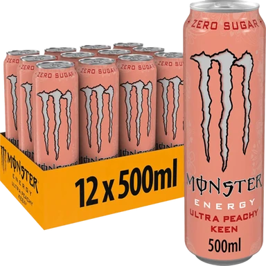 MONSTER Energy Ultra Peachy Keen – Pack 12 x 500 ml