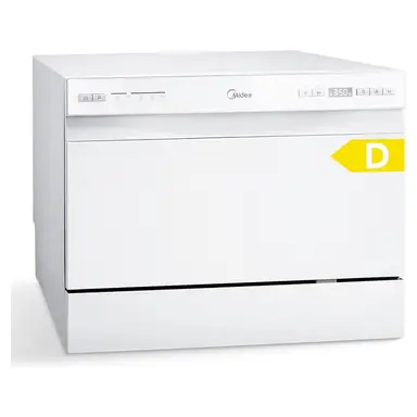 Midea MDWTT0602MW-WE Lave-vaisselle de table - 6 couverts - Intégré - Blanc