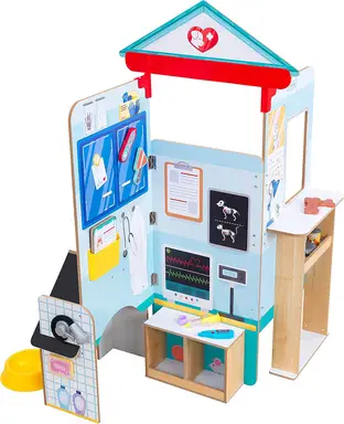 KidKraft Let's Pretend Pop-up Dierenarts Speelset