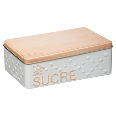 5five Scandi Nature Boîte à sucre en morceaux en métal - Blanc 