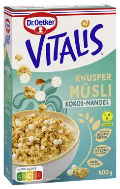 Oetker Vitalis Knusper Müsli Kokos Mandel 400 g