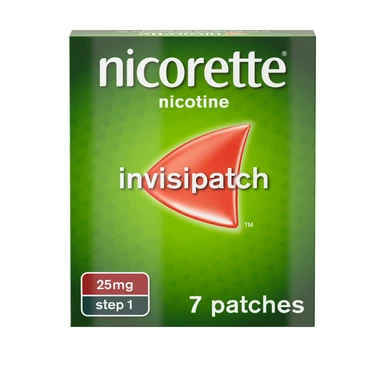 Nicorette Invisi Patch Step 1 Quit Smoking Aid 7 Patches