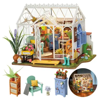 Robotime Rolife Dreamy Garden House DIY Dollhouse Kit 24.5 x 19 x 19 cm 1PC
