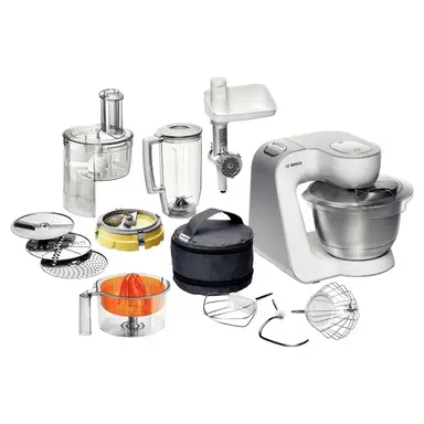 Bosch MUM 54251 Küchenmaschine Serie 4, Fleischwolf, Standmixer, Mixer, Entsafter, Zerkleinerer in einem