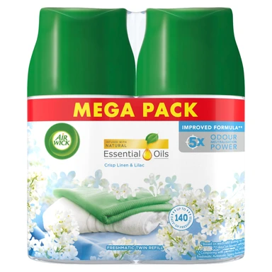 Air Wick Crisp Linen & Lilac Freshmatic Twin refill