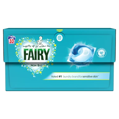 Fairy PODS, Washing Liquid Laundry Detergent Capsules, Non Bio, 33 Washes