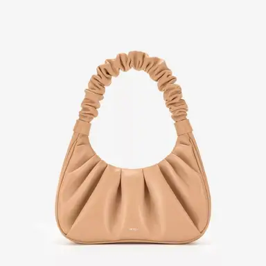 JW PEI Gabbi Gerimpelde Hobo Handtas – Warm Beige