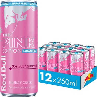 Red Bull [Incl €1,80 Statiegeld] Pink Edition Berries 12x250ml Pink Spring