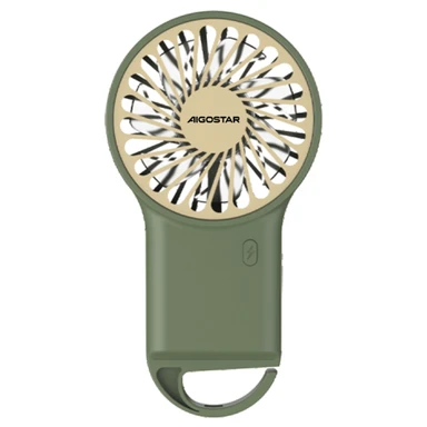 Aigostar 3.2F5B - handventilator - draagbaar, 8,13 cm, USB, 5 bladen