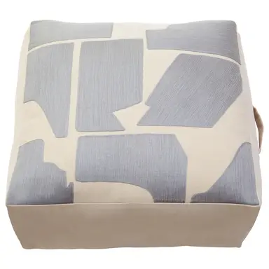 Bosie Floor Cushion Ozella Square Grey/Natural