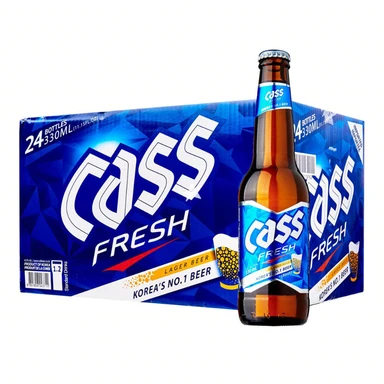 Cass Fresh Beer 24x330ml 1 box