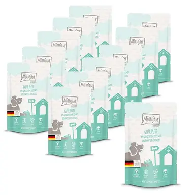 MjAMjAM - Quetschie - Lekkere kalkoen met gekookte rijst en gestoomde courgettes 125 g*12