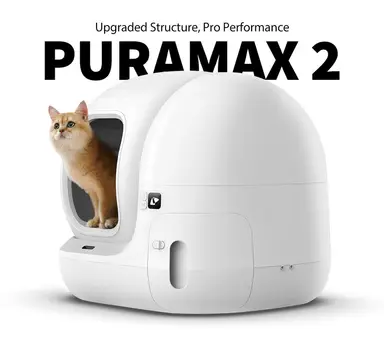 Pura Max 2 Zelfreinigende Kattenbak, Automatische Kattenbak