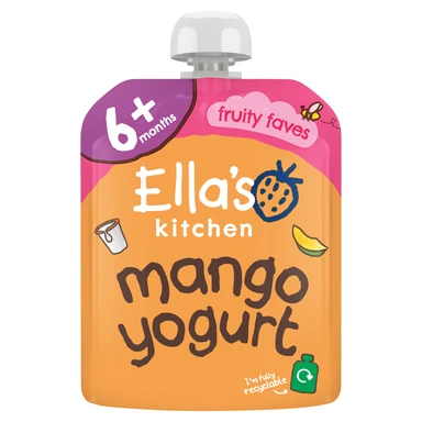 Ella's Kitchen Organic Mango Greek Style Yoghurt Pouch 6+ Months 90g