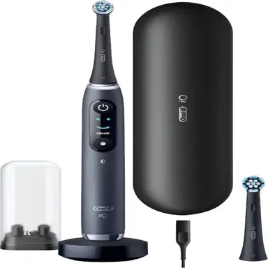 Brosse à Dents Électrique ORAL-B iO9N - Onyx Noir - Connexion Bluetooth - Modèle Intelligent - Nettoyage en Profondeur
