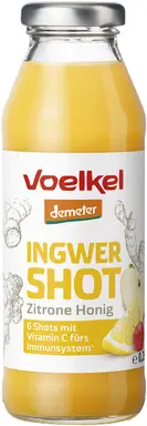 Voelkel Bio Shot Ingwer - Zitrone mit Honig 0,28 l 0.28 l X 6