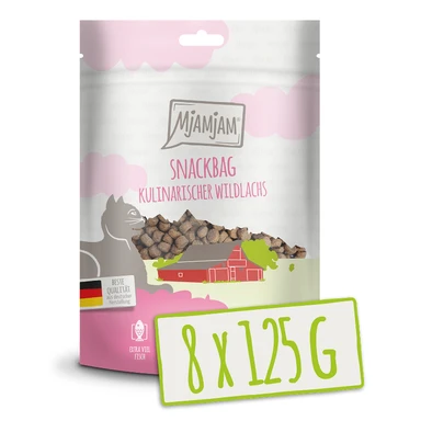 MjAMjAM - Snackbag - Saumon Sauvage Culinaire 125 g x8