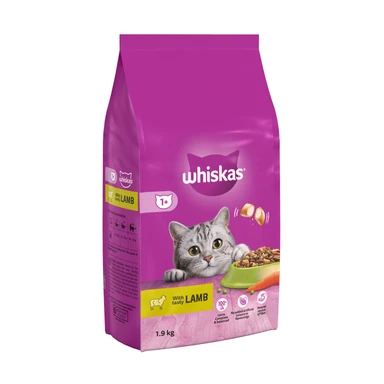 Whiskas 1+ Lamb Adult Dry Cat Food 1.9kg